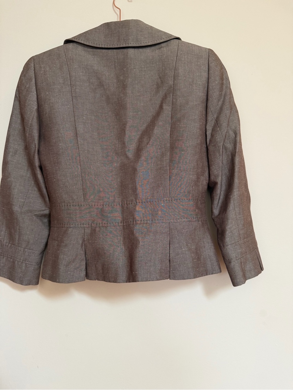 Tahari ASL Taupe-Brown Two-Piece Skirt Suit - Picture 4 of 4